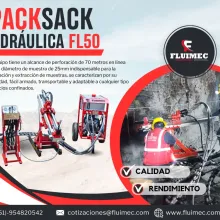 PACKSACK HIDRÁULICA FL-50 EQUIPO PARA INDUSTRIA MINERA 