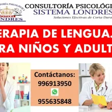 TERAPIA DE LENGUAJE PARA NIÑOS Y ADULTOS