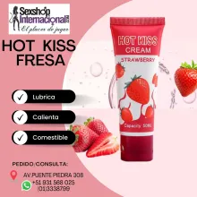 HOT KISS FRESA PLATANO LUBRICACOMESTIBLE Y EFECTO CALOR-SEXSHOP 931568025