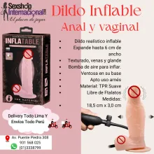 consolador inflable para que lo adecues al tamaño que quieras