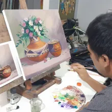 Taller de Dibujo y Pintura en el centro de Lima.