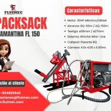 PACKSACK DIAMANTINA FL-150 estudio de subsuelo en mina- socavón 