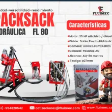 PACKSACK HIDRAULICA FL80 extrae núcleos mineria 