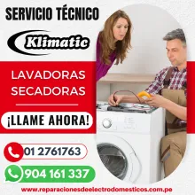 Lavadora KLIMATIC Reparación y Mantenimiento 904161337- Lima