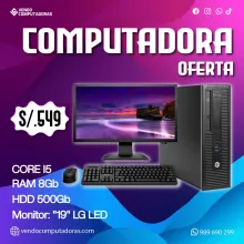  COMPUTADORA CORE I5 8GB RAM COMPRA AHORA 