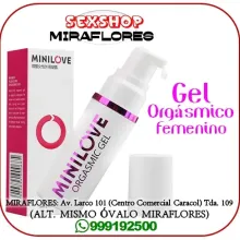 GEL ORGASMICO FEMENINO - MINILOVE SEXSHOP MIRAFLORES