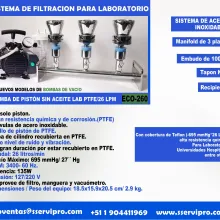 KIT DE FILTRACION POR MEMBRANA PARA 47 MM DE ACERO INOXIDABLE