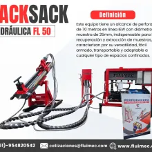 PACKSACK HIDRAULICA FL50 MÀQUINA PARA MINERIA 