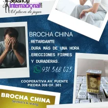 brocha china retarda al instante durá más de una hora con tu pareja sexshop v