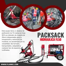 PACKSACK HIDRAULICA FL50 fácil de operar y transportar mina 