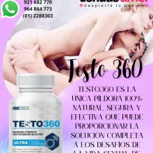 Testo 360 Testosterone 60 Caps Aumente la potencia y la duración de sus erecciones