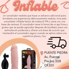 consolador con inflador para que lo infles al tamaño ideal sexshop