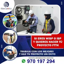  SI ERES WISP O ISP Y QUIERES HACER TÚ PROYECTO FTTH TRABAJA CON LOS MEJORES Y HAZ TÚ PROYECTO UN ÉXITO