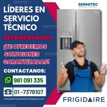  Servicio rápido FRIGIDAIRE Reparacion de Refrigeradoras 981091335