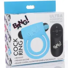 A-ANILLO VIBRADOR CONTROL REMOTO DE SILICONA AZUL