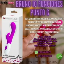 Bruno 10 Funciones Punto G vibrador giratorio de silicona - PERU