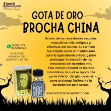 BROCHA CHINA-GOTA DE ORO-LOS OLIVOS