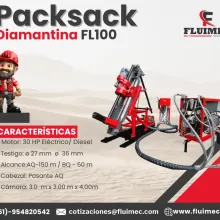 PACKSACK DIAMANTINA FL100 maquina para mineria - socavón 