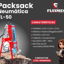 PACKSACK NEUMÁTICA FL50 maquina para proyectos mineros 