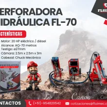 PACKSACK HIDRÁULICA FL70 maquina para mineria- socavón 