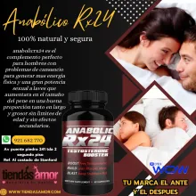 Anabólico Rx24 Aumenta los niveles de testosterona