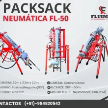 PACKSACK NEUMÁTICA FL50 maquina para socavón- Arequipa 