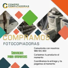 COMPRAMOS FOTOCOPIADORAS