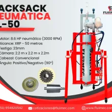 PACKSACK NEUMÁTICA FL50 ubicación de vetas - mina 