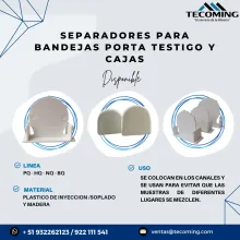 SEPARADORES PARA BANDENJAS PORTA TESTIGO Y CAJAS 