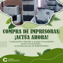 COMPRAMOS IMPRESORAS 