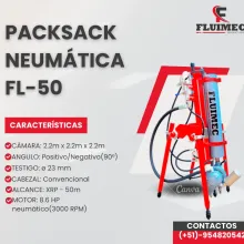  PACKSACK NEUMATICA FL-50 maquina perforadora diamantina 