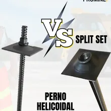 PERNO HELICOIDAL VS SPLIT SET 