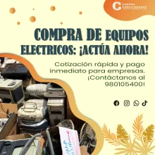 COMPRAMOS EQUIPOS ELECTRICOS Y ELECTRONICOS 