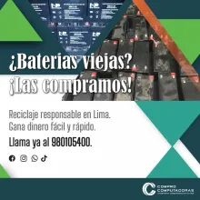 VENDE TU BATERIA VIEJA HOY