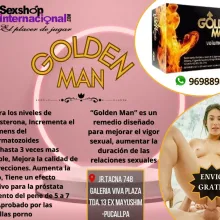 GOLDEN MAN TE AYUDA CON EL CRECIMIENTO NATURAL DE TU MIEMBRO VIRIL Y MEJORA TU VIDA SEXUAL