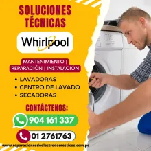 Solución TECNICOS Lavadoras «WHIRLPOOL»012761763-Barranco