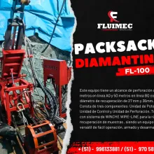 PACKSACK DIAMANTINA FL-100 equipo para mineria-socavón 