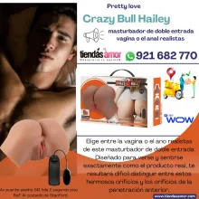 Crazy Bull Hailey vagina o el ano realistas de este masturbador