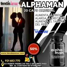 Alfaman 20 Caps Original suplemento natural diseñado para mejorar el rendimiento sexual 