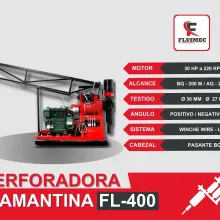 PERFORADORA DIAMANTINA AD 200 equipo para industria minera 