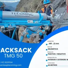 MINERIA TALADRO NEUMATICO PARA EXPLORACION DIAMANTINA - PACKSACK TMG 50 TECOMING