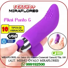 MINI VIBRADOR PUNTO G - FINGER FUN VIBE SEXSHOP MIRAFLORES