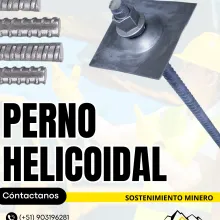 PERNO HELICOIDAL PRODUCTO EN MINA 