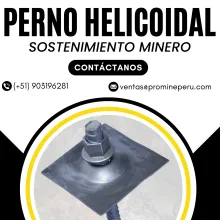 PERNO HELICOIDAL SOSTENIMIENTO MINERO 