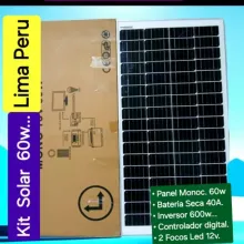 Kit Solar 60w para prender Artefactos de casa