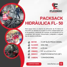 PACKSACK HIDRÁULICA FL-50 ubicación de vetas 
