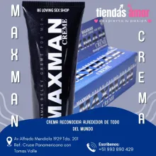 MAXMAN es una crema reconocida alrededor de todo del mundo