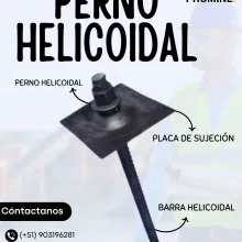 PERNO HELICOIDAL PRODUCTO DE MINA 