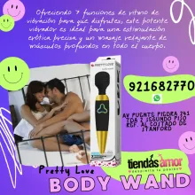 Pretty Love Body Wand vibratoria recargable.