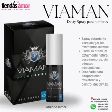 SPRAY RETARDANTE VIAMAN AYUDA A MEJORAR LA CALIDAD DEL SEXO 
